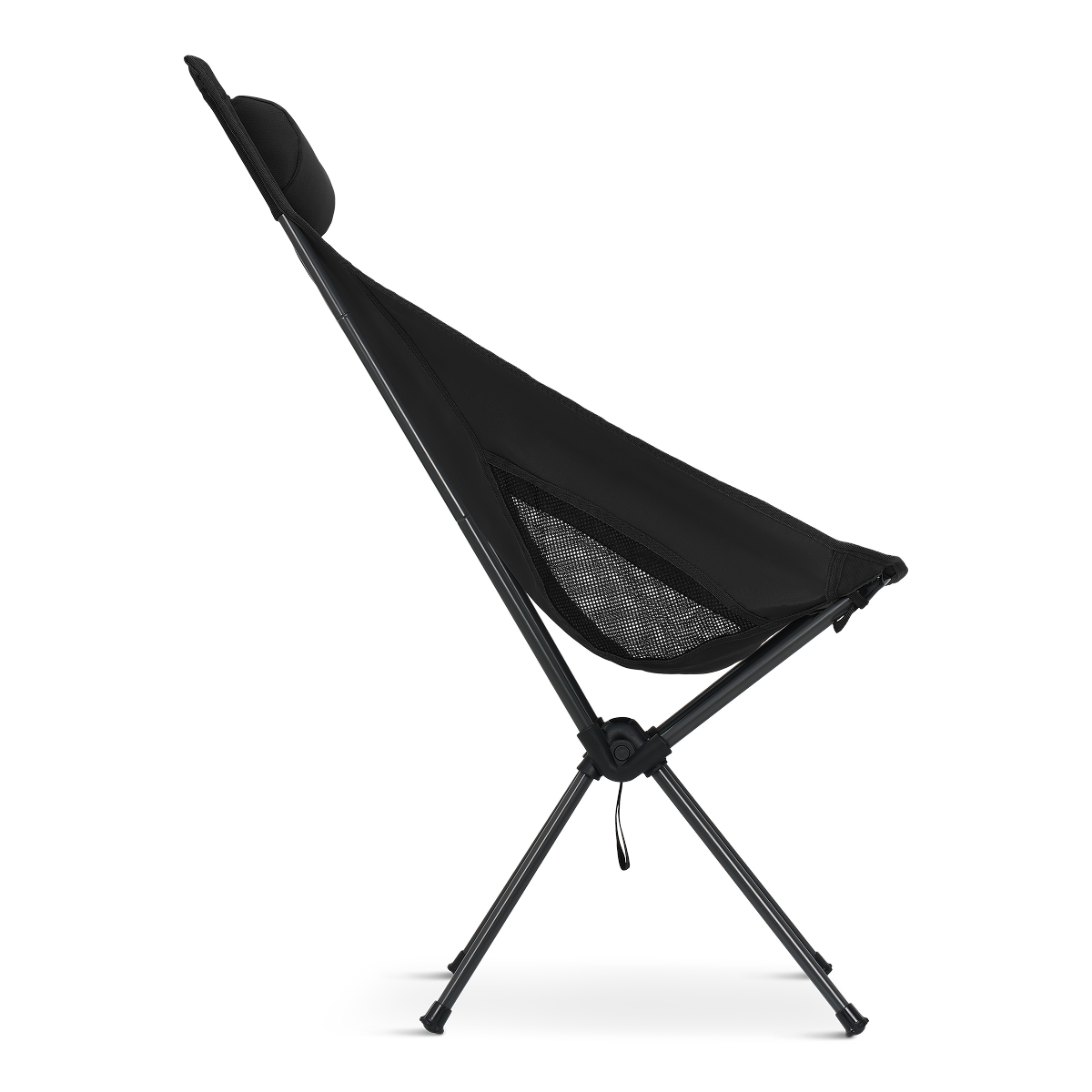 stoel, campingstoel, lichte, zwarte, meshzak