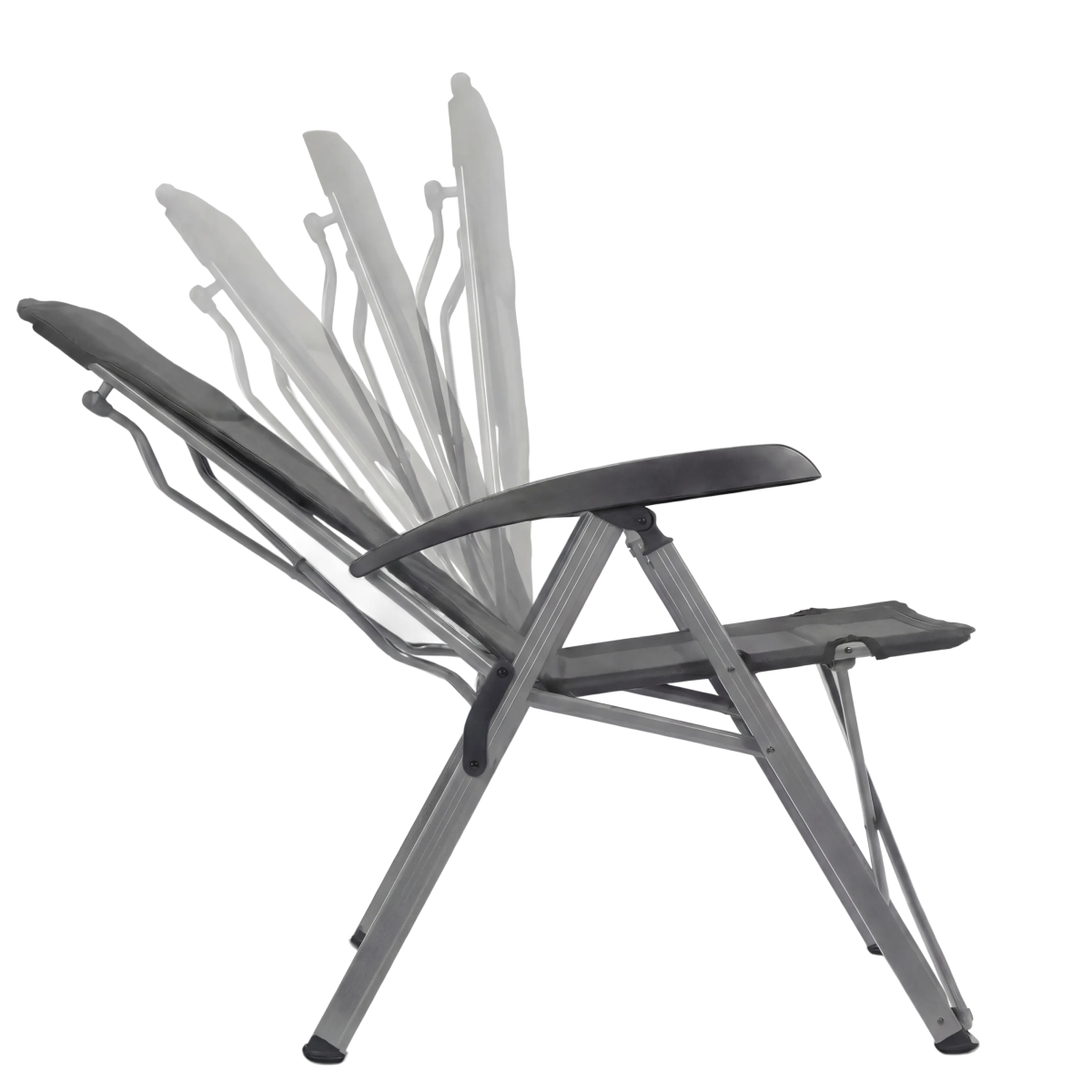 stoel, ligstoel, opvouwbaar, aluminium, armleuning