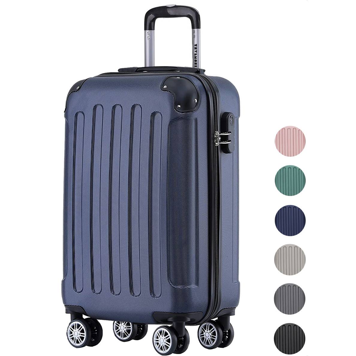 TRVLMORE Handbagage Koffer Cijferslot 54x36x20cm 38L Donkerblauw