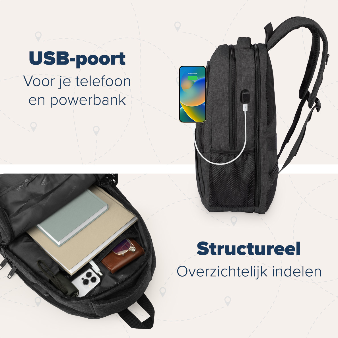 Tas, Rugzak, Elektronica, Mobiele telefoon, Telefoon