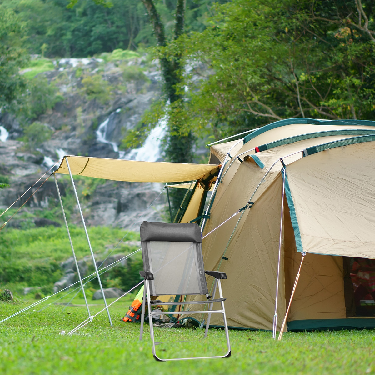 camping,  tent,  camping chair,  outdoor,  tents and shelter
