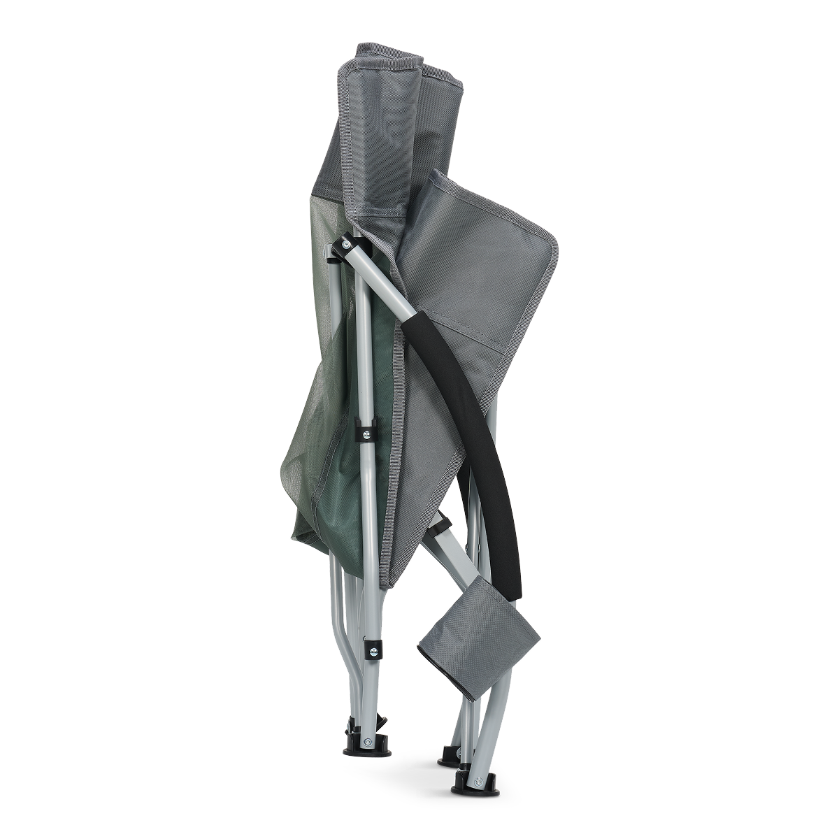stoel, opvouwbaar, campingstoel, grijs, metalen frame