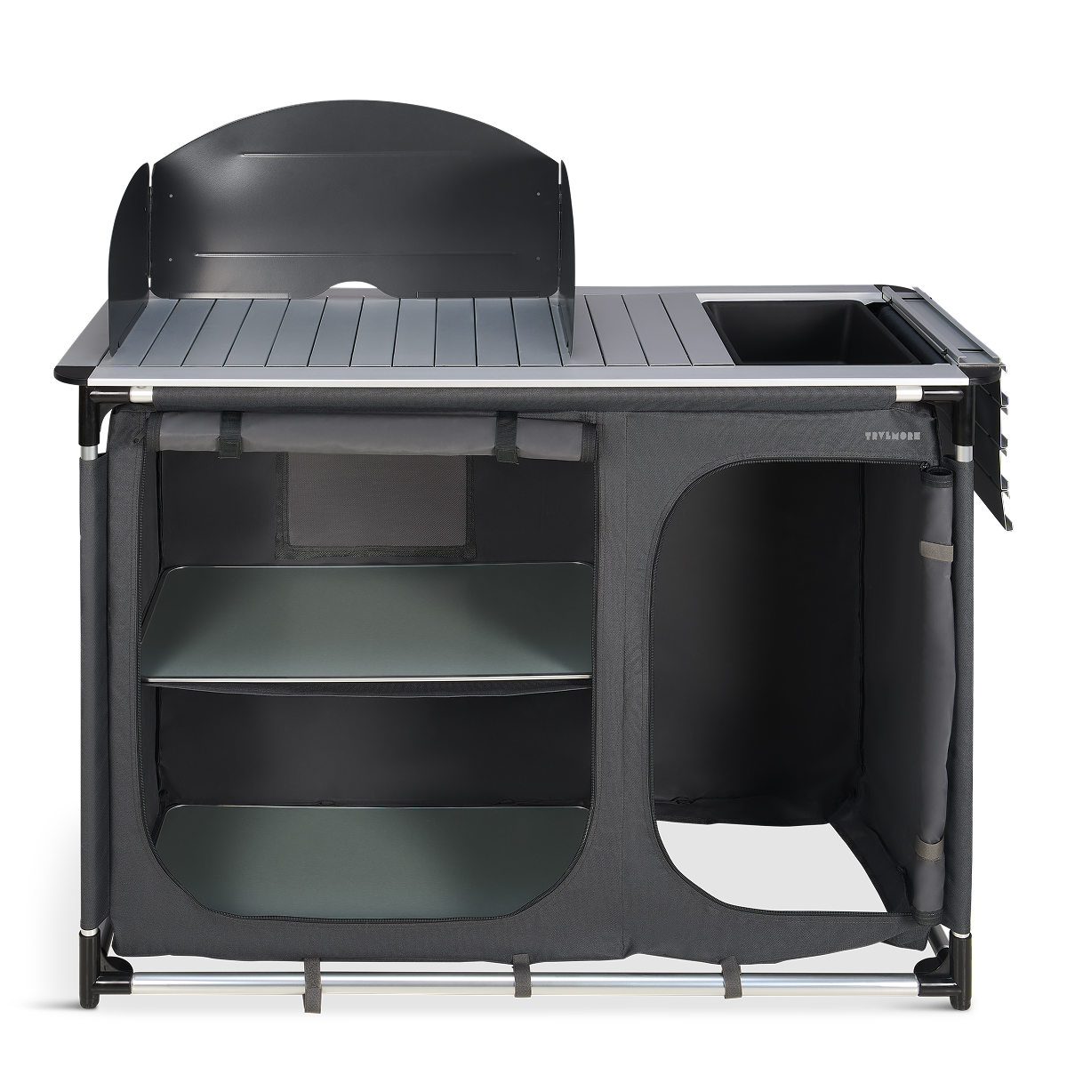 barbecue grill, grill cabinet, side fire grate, built-in grill, storage bag