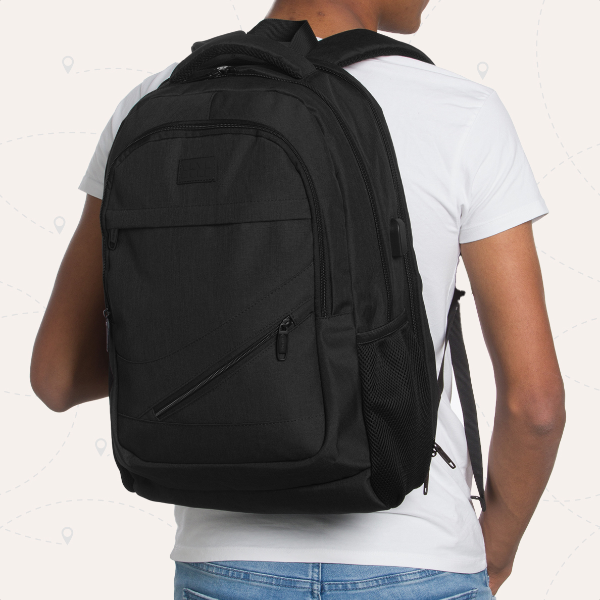 Tas, Rugzak, Volwassene, Man, Persoon