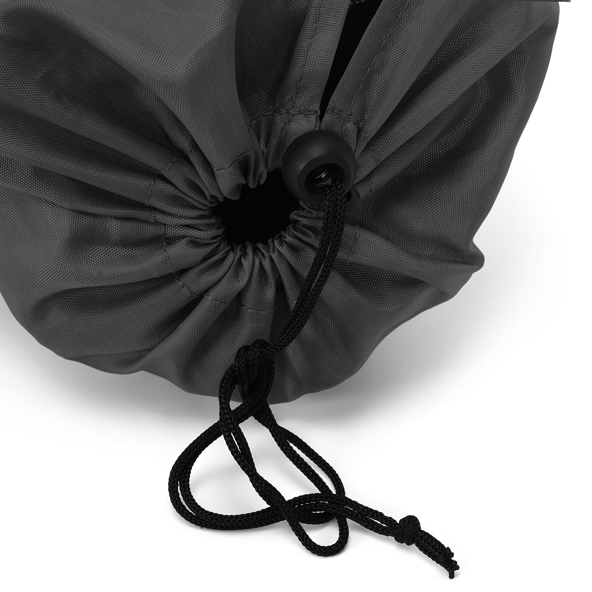 rugzak, touw, drawstring, nylon, grijs