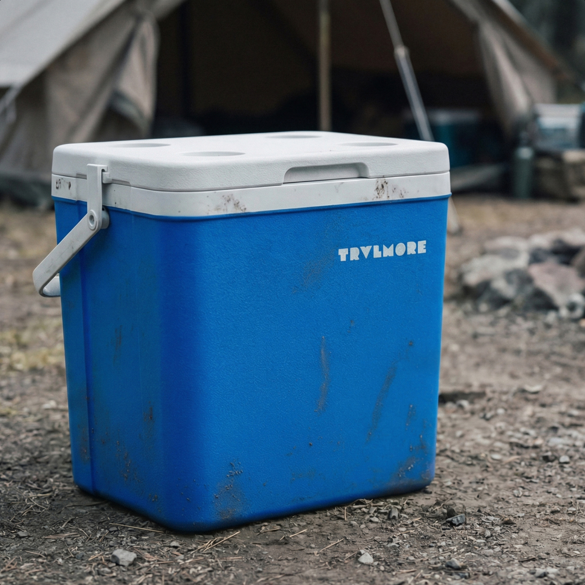 koeler, koelkast, blauw, camping, thermische, kan