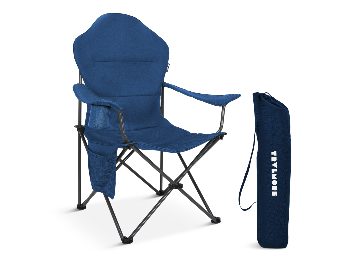 zitstoel, campingstoel, opvouwbaar, kledinghanger, blauw