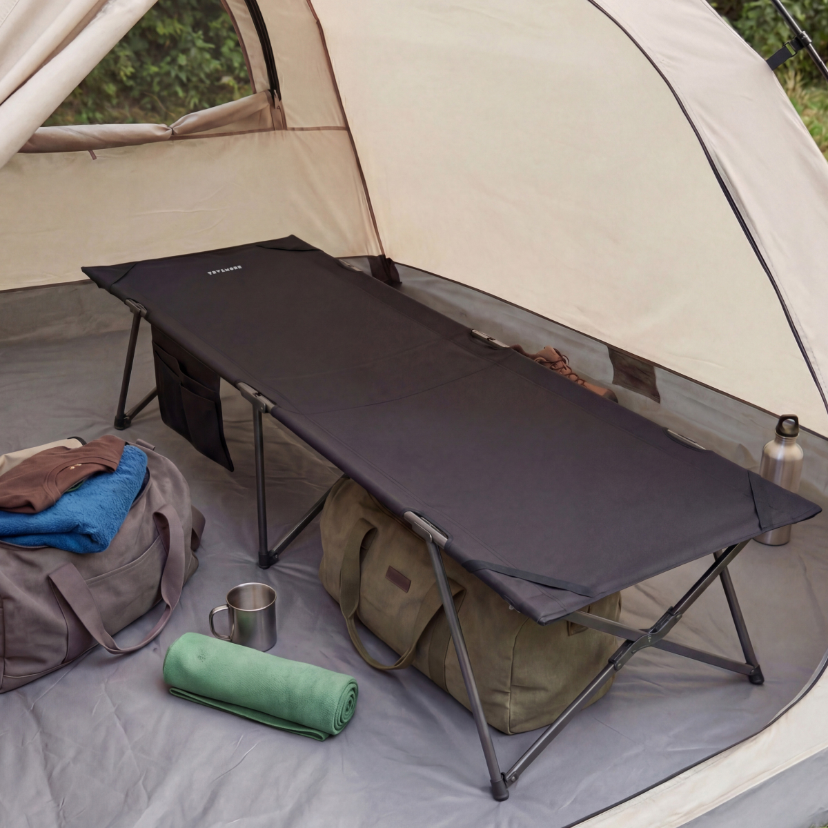 camping tafel, uittrekbare tafel, plat tafelblad, campinguitrusting, kampeerbenodigdheden