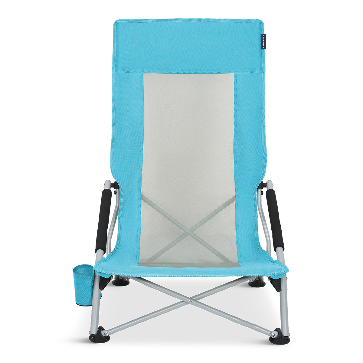 klapstoel, campingstoel, draagbaar, aluminium frame, turquoise