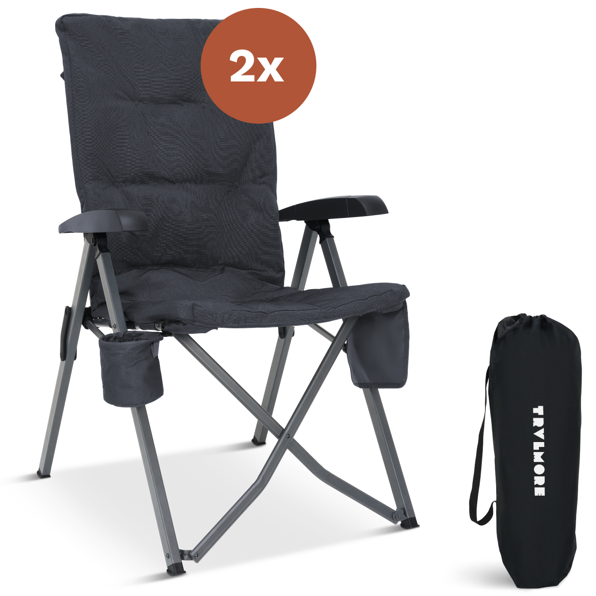 campingstoel, opvouwbaar, kussen, driepoten, doosverpakking anders