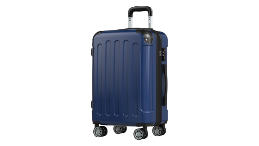 koffer, reisbagage, harde koffer, polycarbonaat, blauw