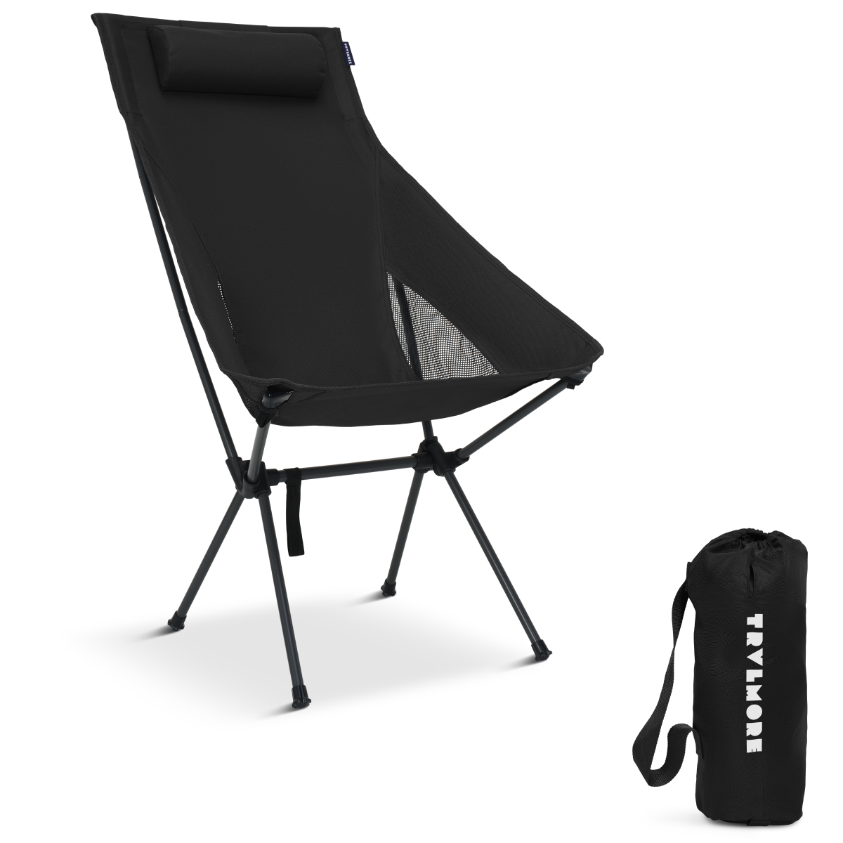 klapstoel, campingstoel, uitklapstoel, mesh-rugleuning, opvouwbaar