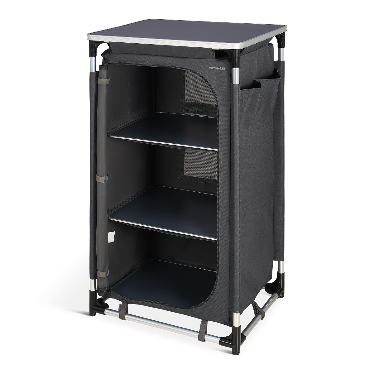 kast, opvouwbaar, opslag, trolley, plank