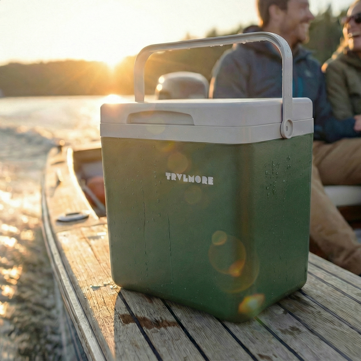 koel, koelbox, thermos, kunststof, groen