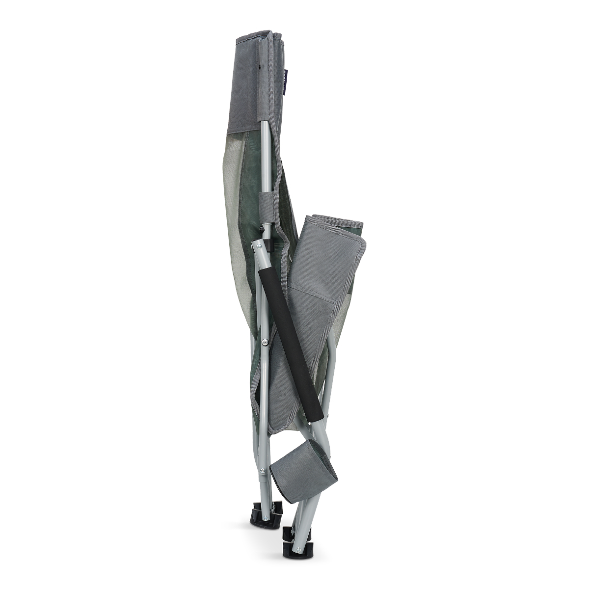 opvouwstoel, campingstoel, aluminium, grijs, opvouwbaar