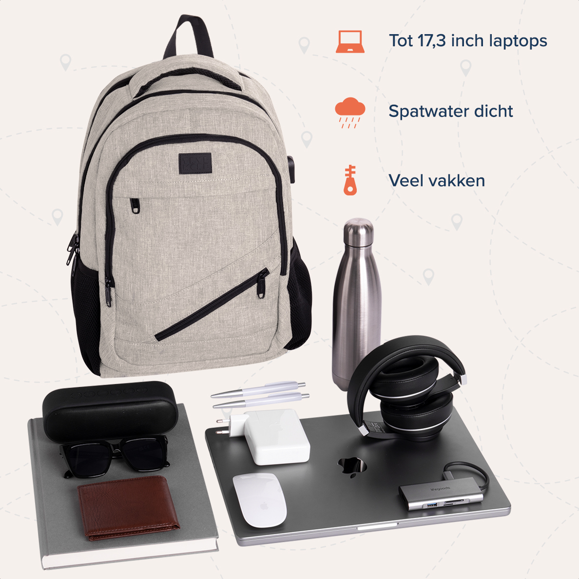 Tas, Rugzak, Elektronica, Koptelefoons