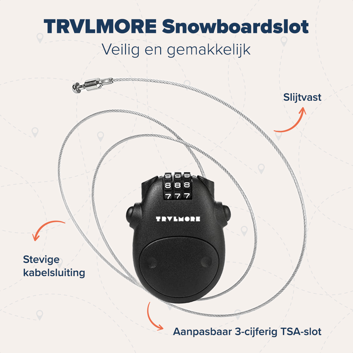 Snowboard slot - 1 stuk - Zwart