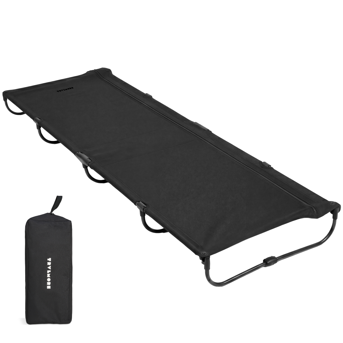 bedtrek, camping stretcher, folding bed, gouden, camping gear