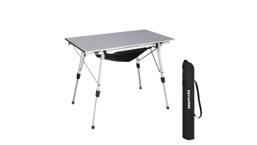 stoel, opvouwbaar tafel, camping tafel, aluminium frame, grijs blad