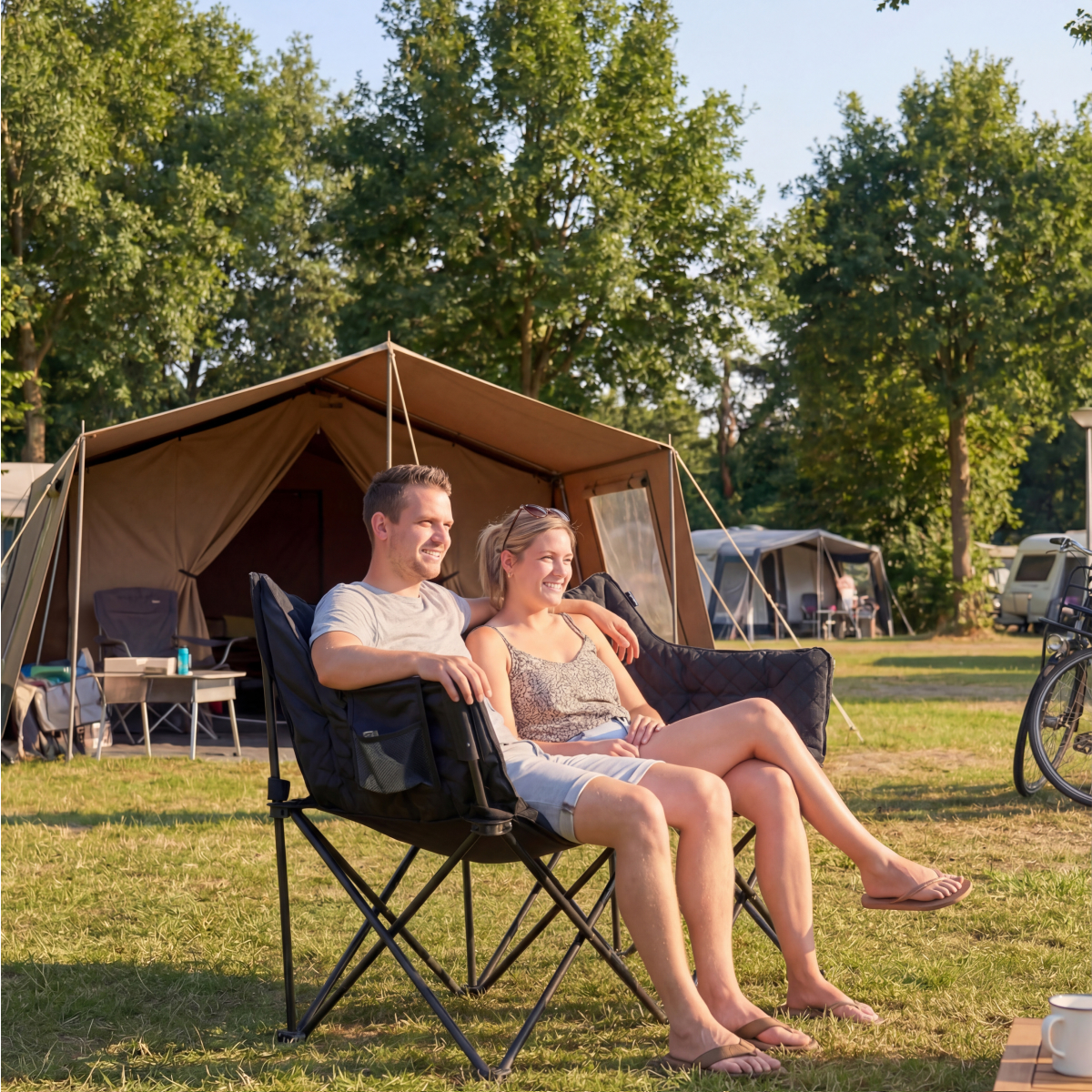 tafelset, camping, tentenkamp, buitenleven, campingstoel