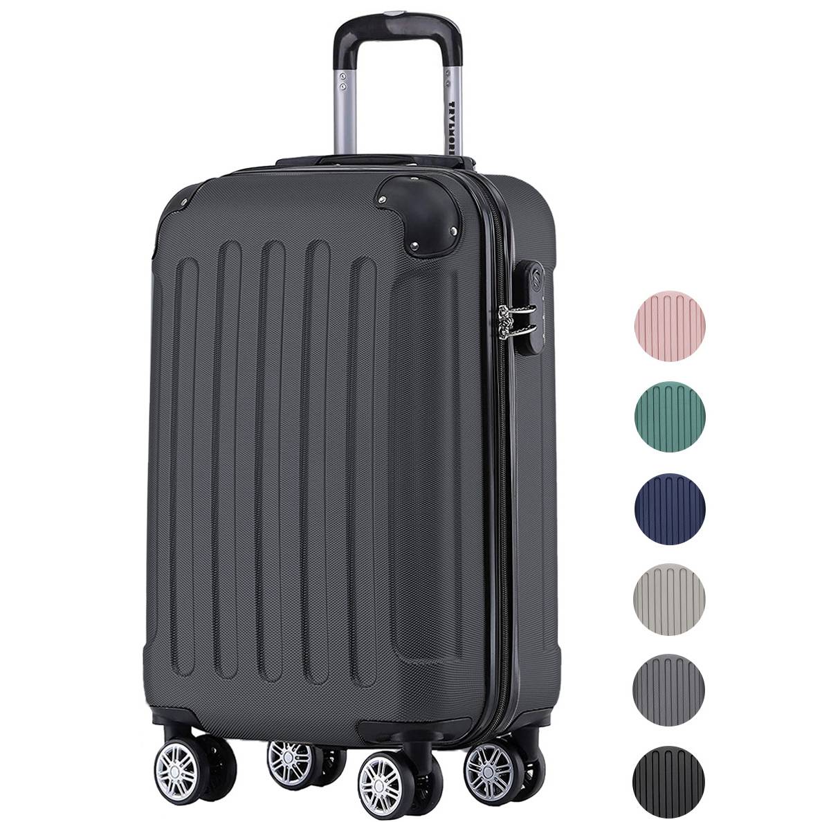 TRVLMORE Handbagage Koffer Cijferslot 54x36x20cm 38L Zwart