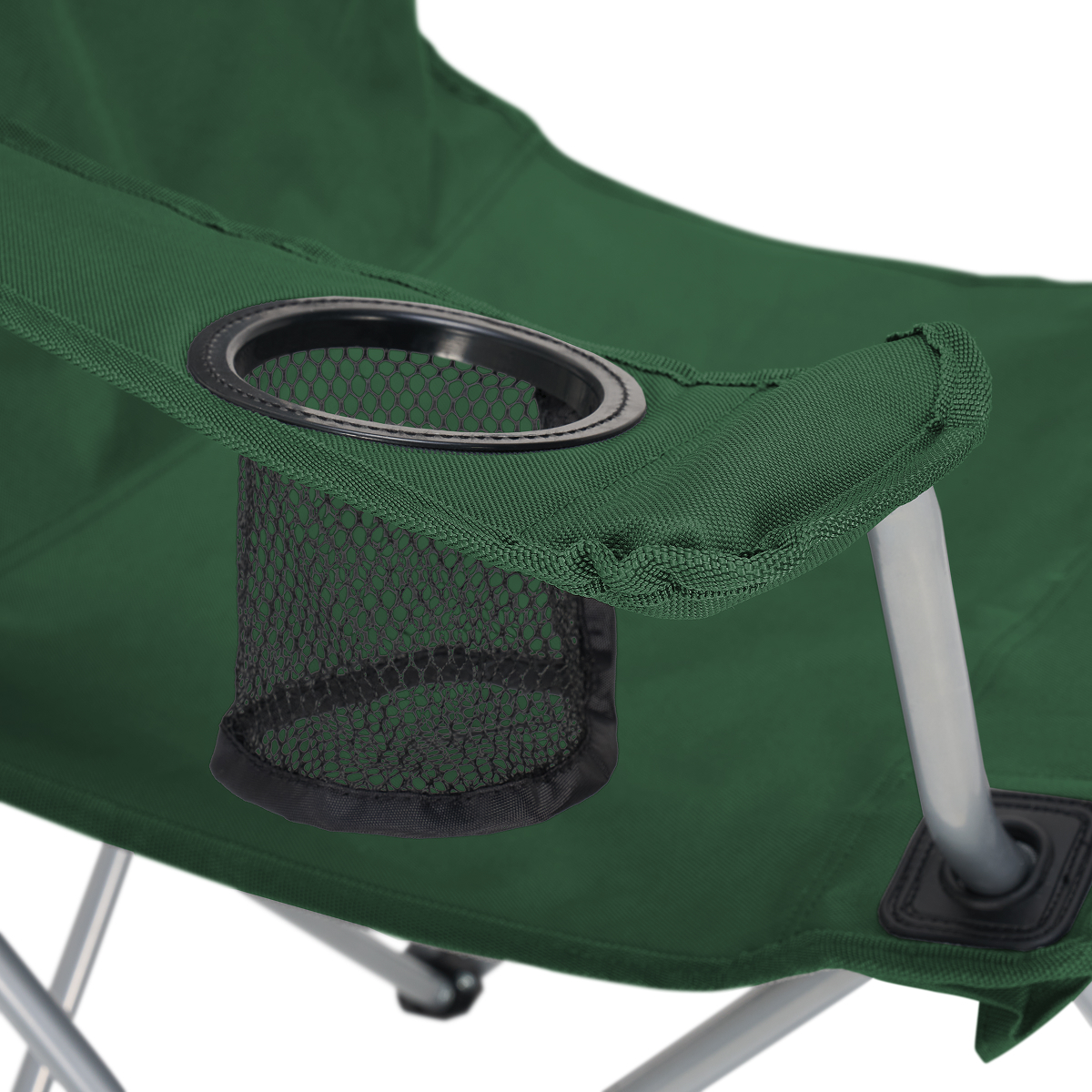 stoel, campingstoel, mesh, rugleuning, kophouder