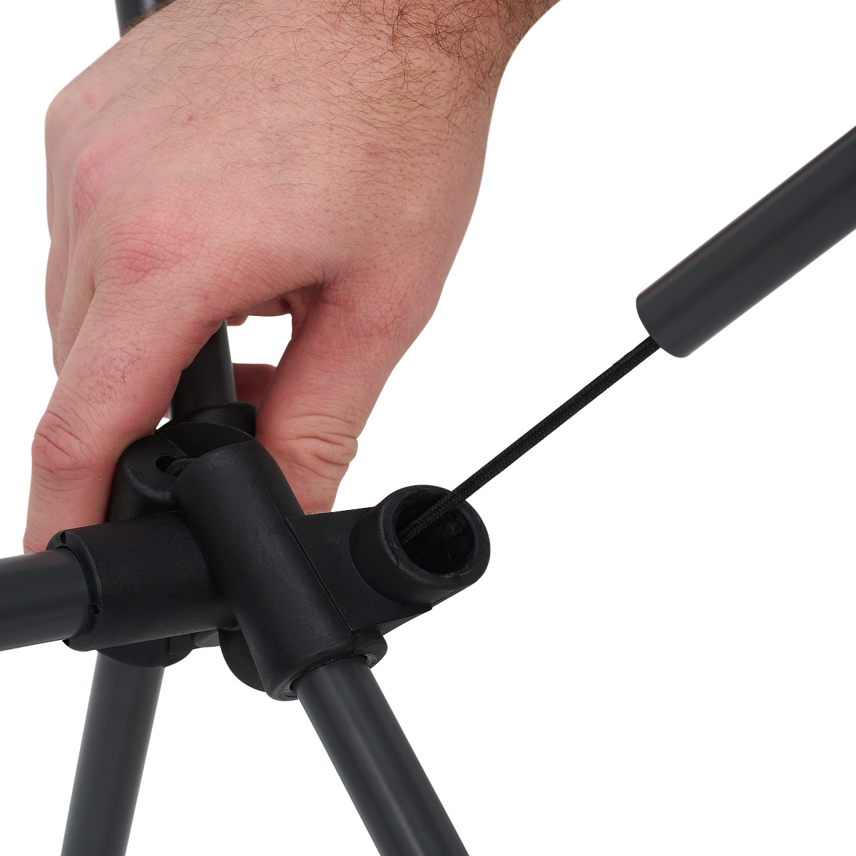 klem, tripod, handmatig, verstelbaar, kunststof