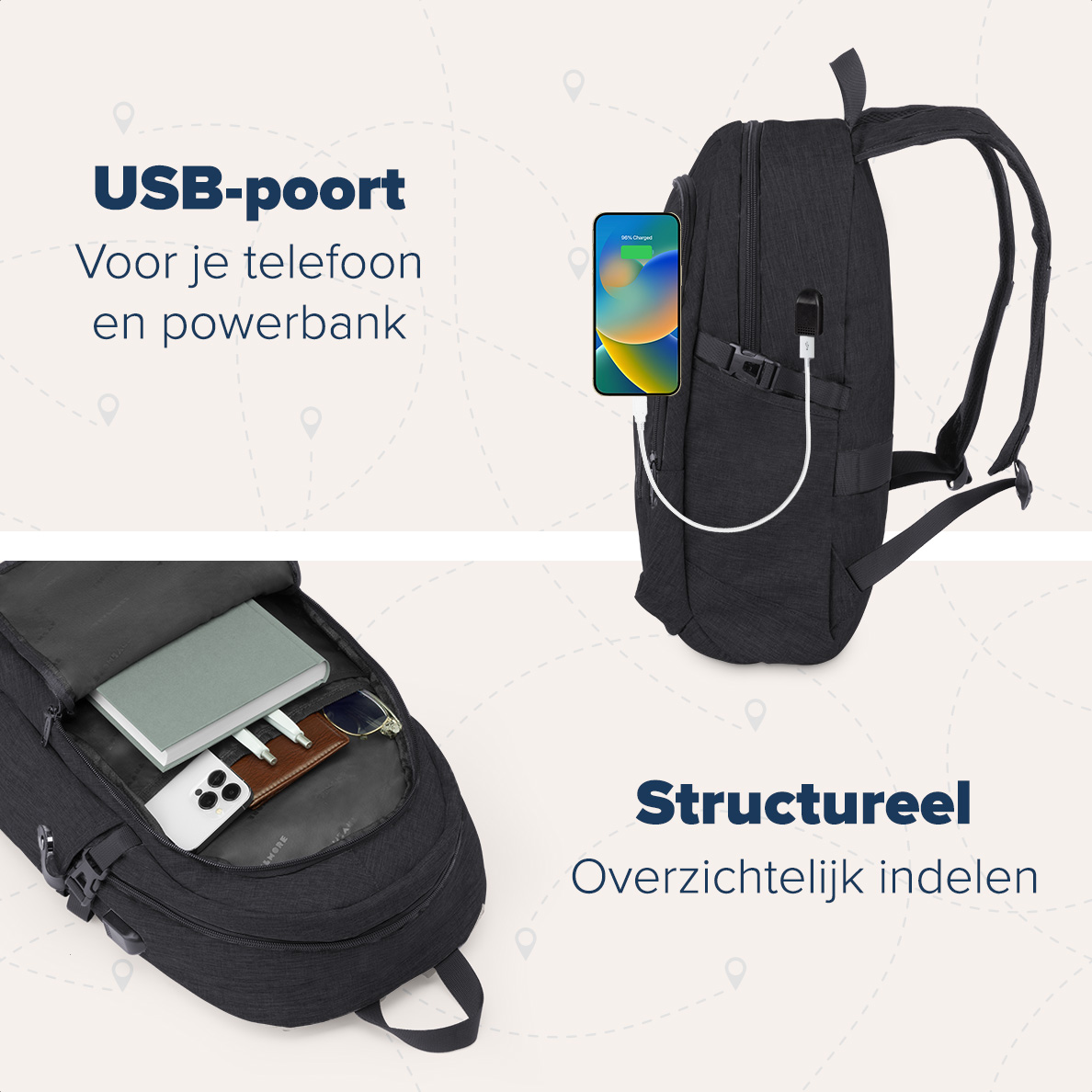 Tas, Rugzak, Accessoires, Handtas