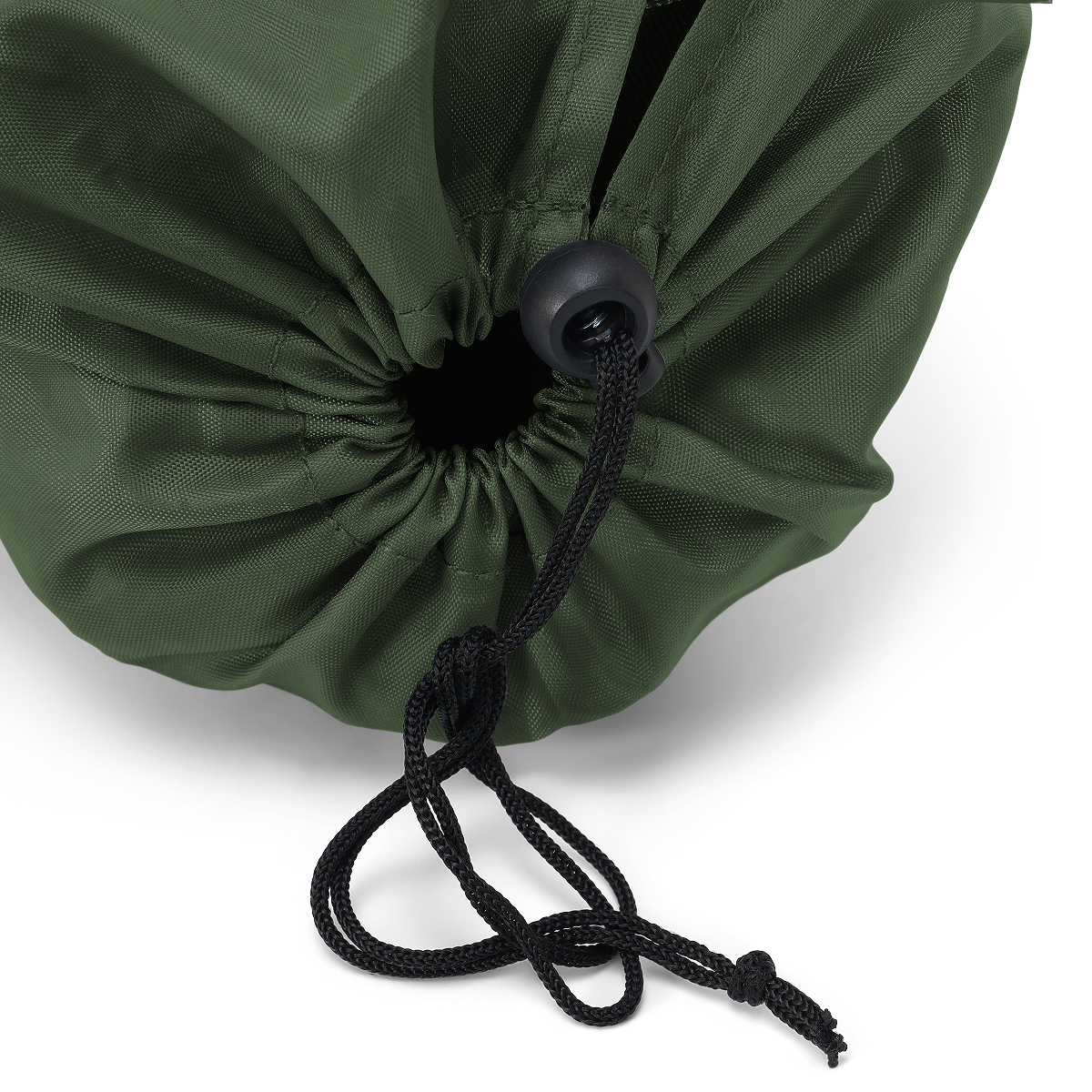 duffel, trekkoord, olijfkleur, paneel, drawstring