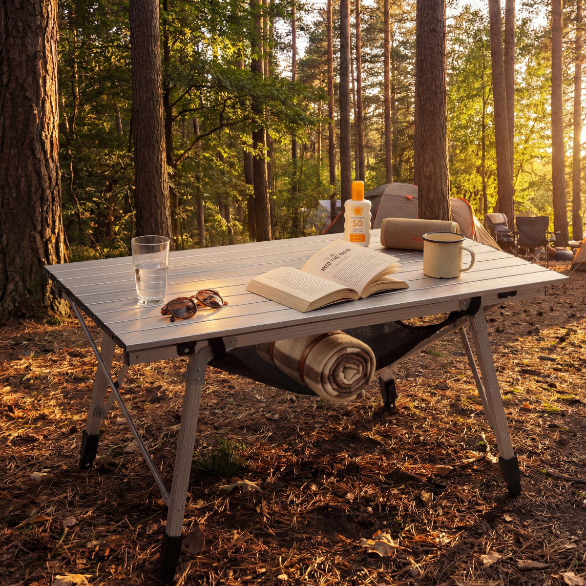 camping tafel, opvouwbaar tafelblad, tenten camping, rugzak-ment, accessoires camping