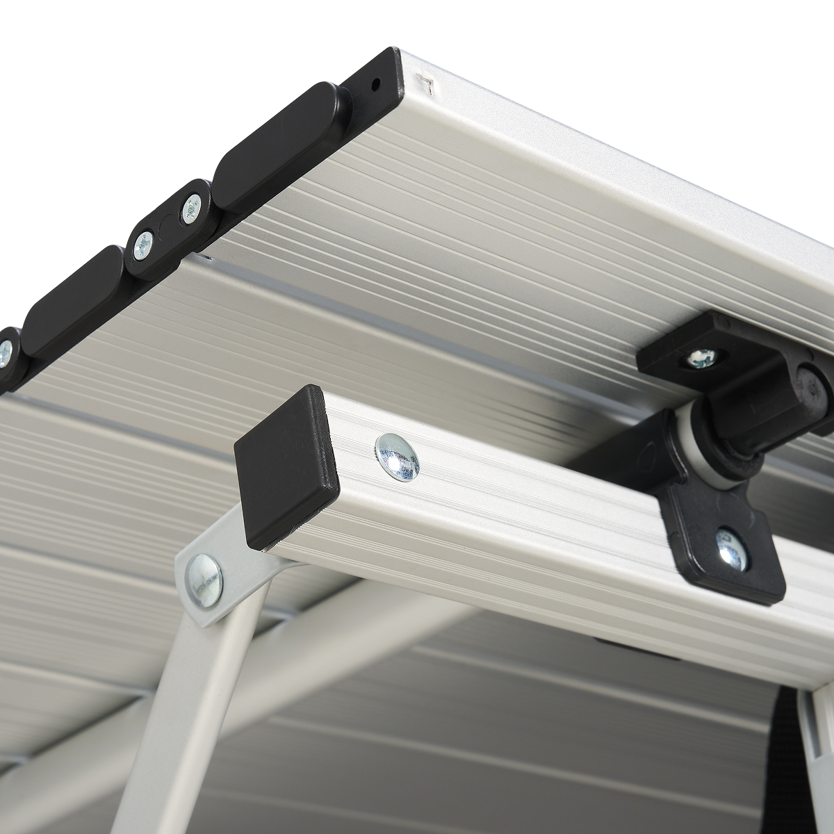 ladder, aluminium, rolbaan, klem, wielen