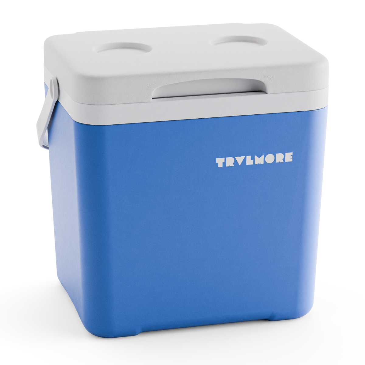 koelbox, mini koelkast, camping, blauw, handvat
