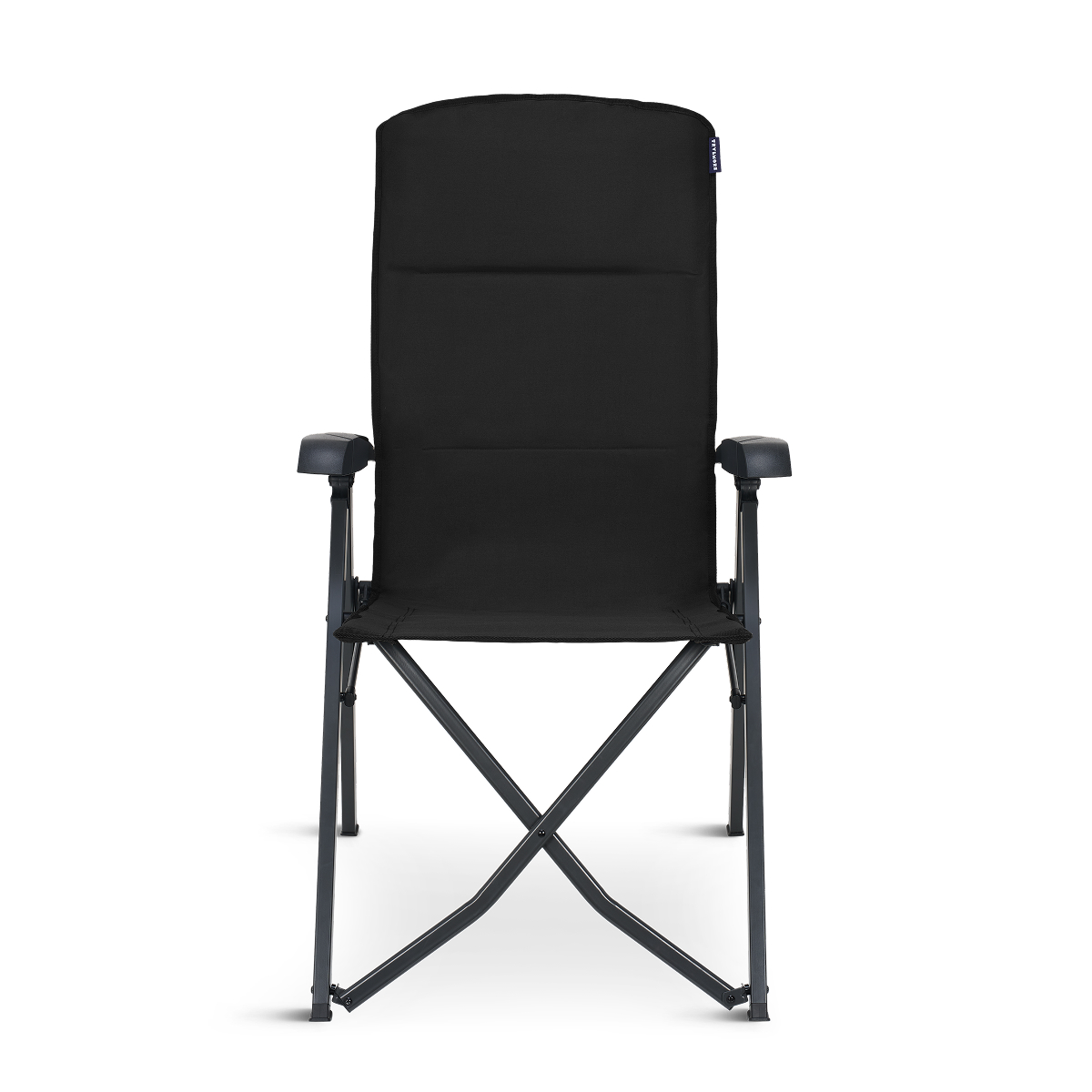tuinstoel, klapstoel, stofbekleding, zwart, aluminium frame
