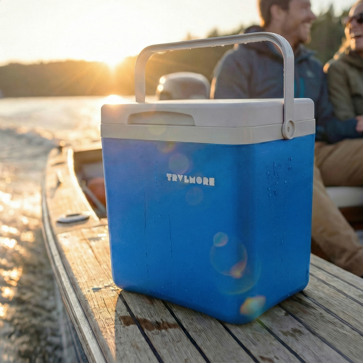 koel, koeler, blauw, thermos, camping